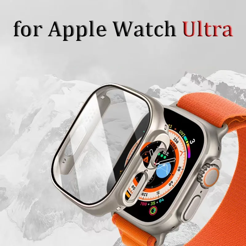 Cover Per Apple Watch Ultra Accessori Proteggi Schermo Per Pc Paraurti All-Around Serie In Vetro Temperato 8 Pro Apple Watch Case 49Mm
