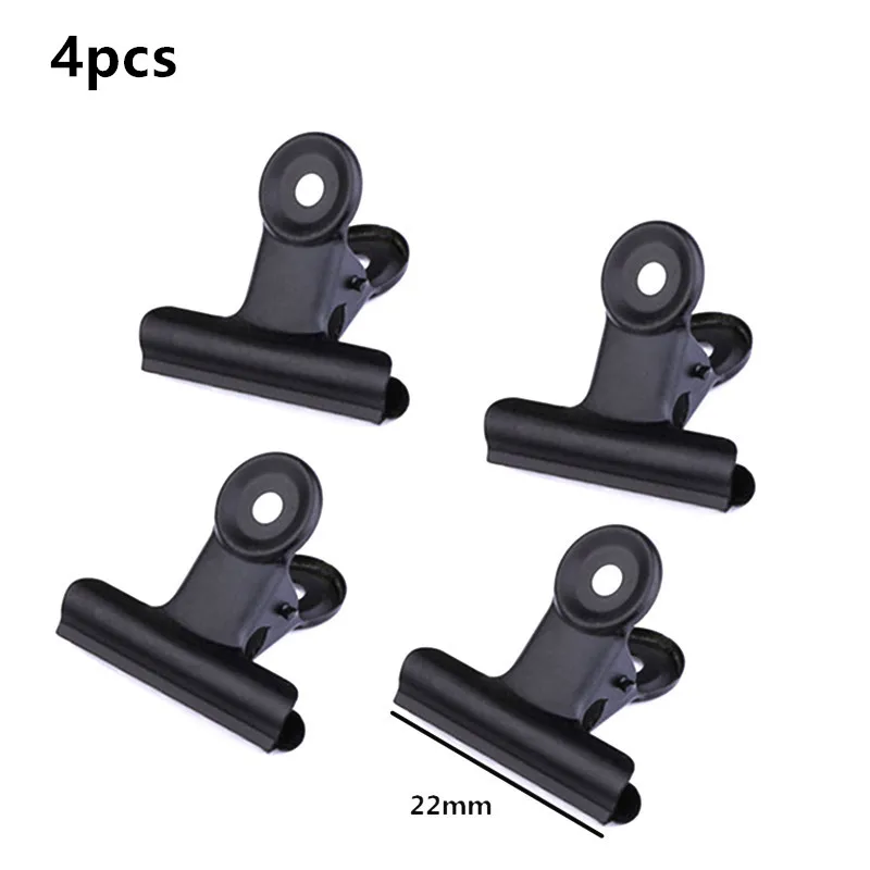 Multi-Color Round Metal Clamp Clips - Ideal for Students and Office Supplies