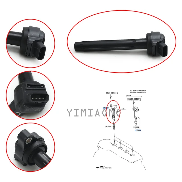 90919-t2010 90919t2010 New 4pcs Ignition Coils For Toyota Camry  