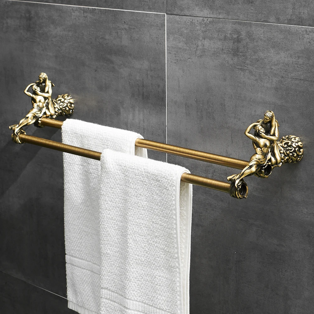 WANFAN Bathroom Accessories Romantic Series MB-0811B Luxury Bronze Wall Mounted Toilet Brush Holder