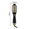 2025 New Black Gold Hot Air Comb Multi functional Roll Straight Dual purpose Roll Comb Anti frizz Negative Ion Hair Dryer Brush 6