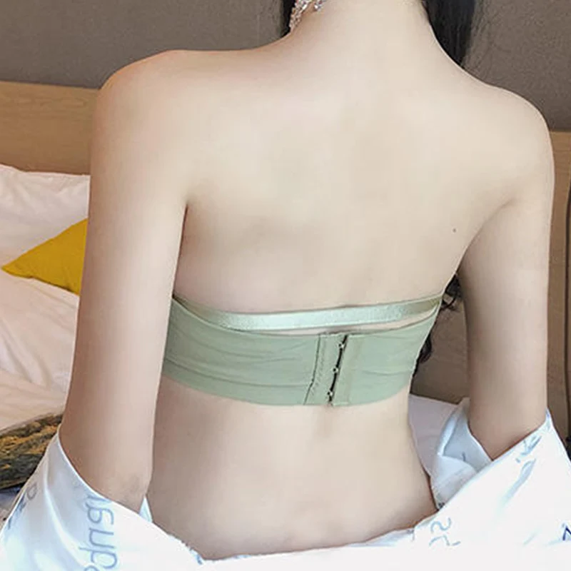 Soutiens-gorge sans fil à fermeture avant pour femmes, soutien-gorge sans bretelles, push-up, lingerie sexy sans couture, bralette invisible, douce