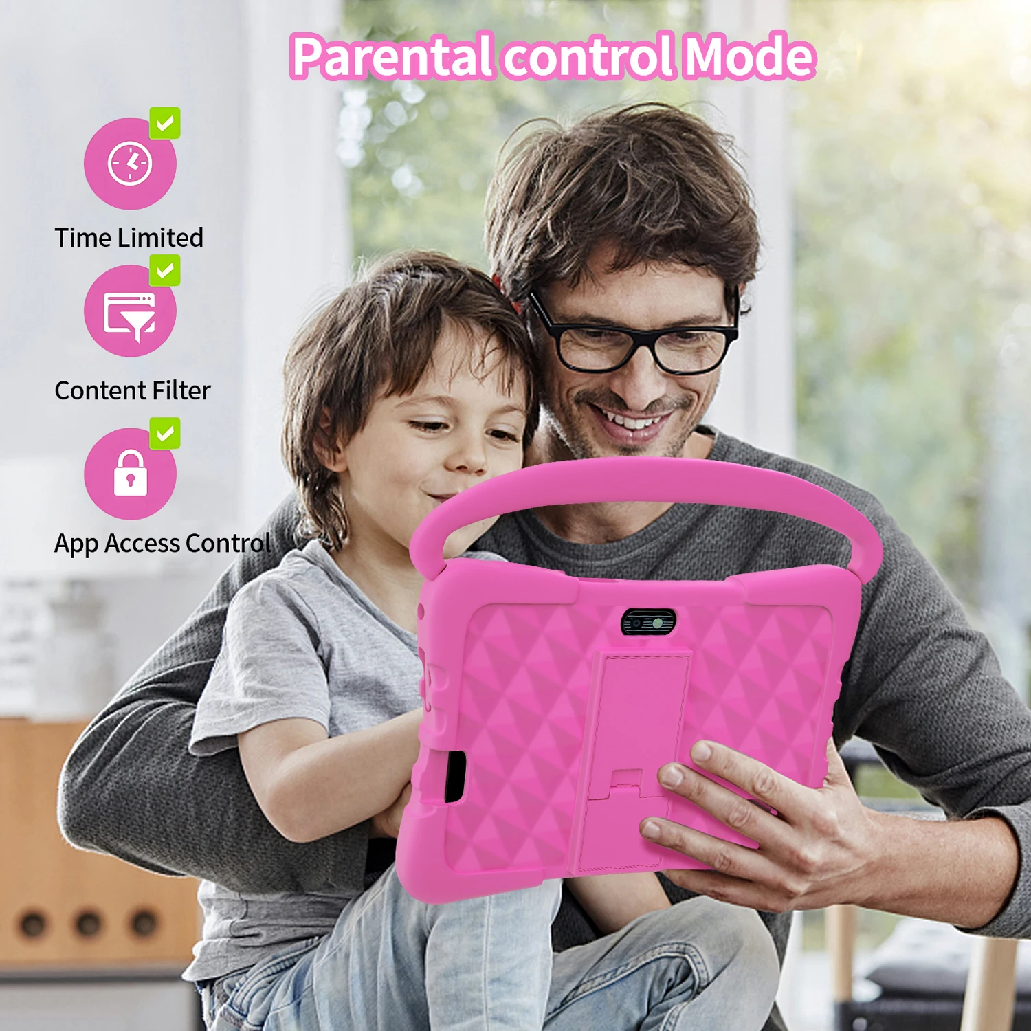 New Children's gaming Tablet 5G WiFi 7.0-inch GB RAM 64GB ROM Quad core children's gift supports Google Bluetooth 4000mAh 5