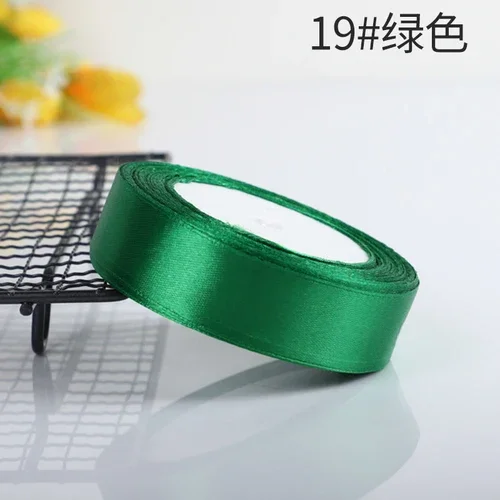 Elegant Silk Satin Ribbons for Crafts & Gift Wrapping - 22m Roll in Various Widths