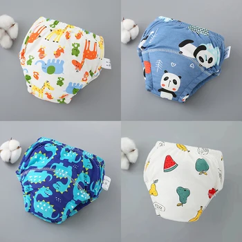 3PCS/1PCS Pantaloni da allenamento per neonato Pantaloncini per bambini Biancheria intima lavabile Ragazzo Ragazza Pannolini di stoffa Pannolini riutilizzabili Accessorio per neonati
