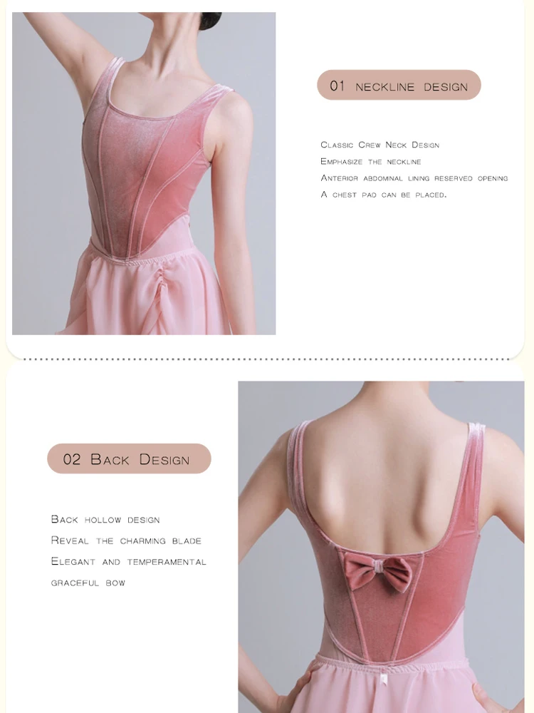 Body suit tights ballet dance suit female velvet  teacher special exercise suit adult gymnastics one-piece suit