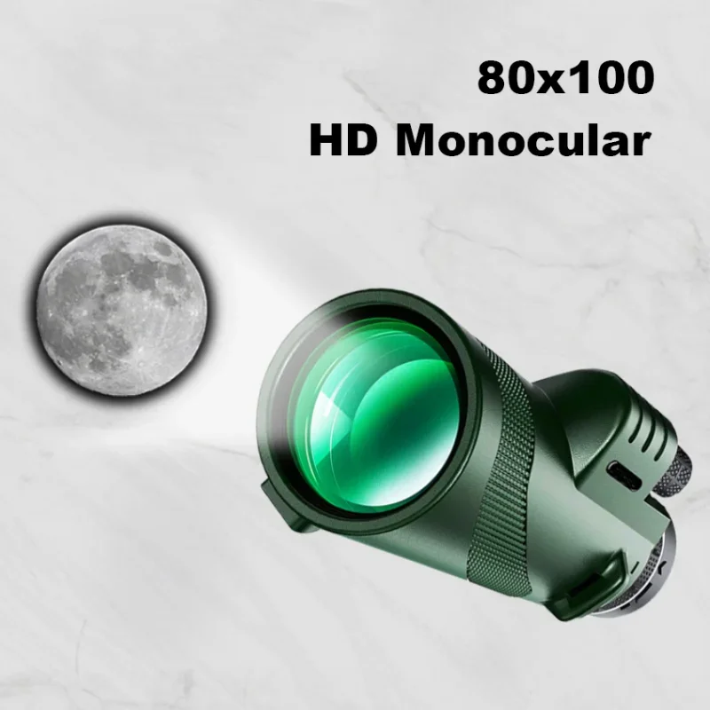 80x100 Portable Zoom HD 5000M Telescope Folding Long Distance Mini Powerful Telescope for Hunting Sports Outdoor Camping Travel 4
