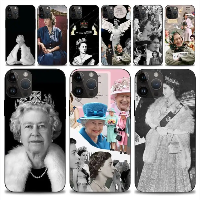 Custodia Per Telefono Her Majesty Queen Elizabeth Ii Per Iphone 14 13 12 11 Pro Max Mini X 7 8 Custodia Morbida