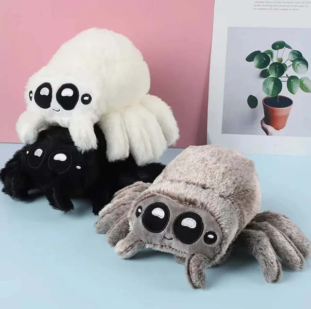 Lucas Friend Spider Plush Toy Kawaii Black White Spider Doll Home Decoration Pillow Soft Stuffed Halloween Gifts Toy for Kids 1 Lucas Friend Spider Plush Toy Kawaii Black White Spider Doll Home Decoration Pillow Soft Stuffed Halloween Gifts Toy for Kids 1