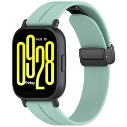 Silicone Sports Strap with Magnetic Buckle - Replacement Watch Band Accessory for Redmi watch 5 Lite (Light green)