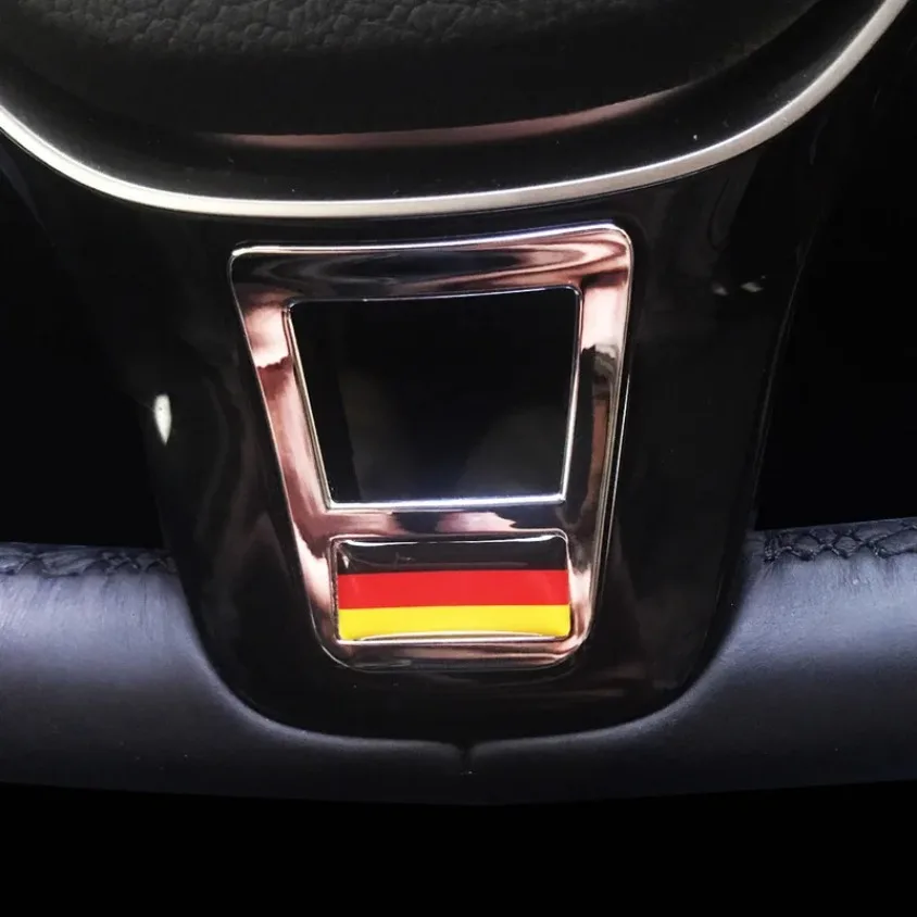 Car Interior Steering Wheel Cover Trim Sticker For Volkswagen GOLF 7 GTi MK7 POLO 2014 2015 Passat B7 2015 B8 MK6 Jetta