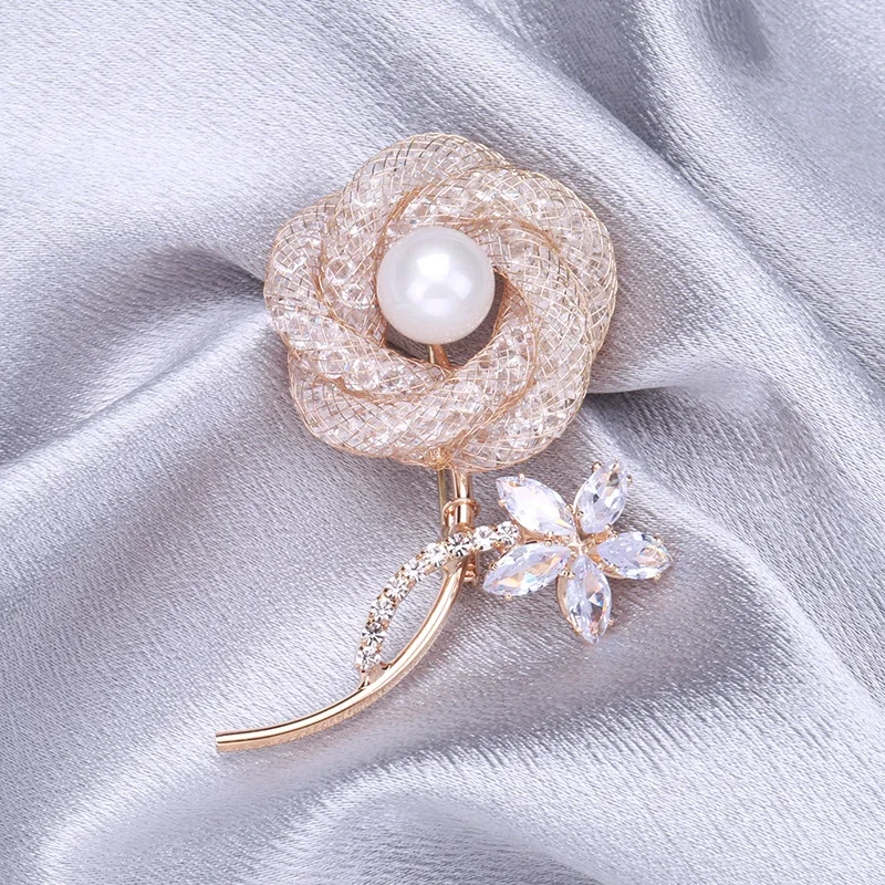 Flower Brooch Rhinestone Brooch Wholesale Floriated Brooches