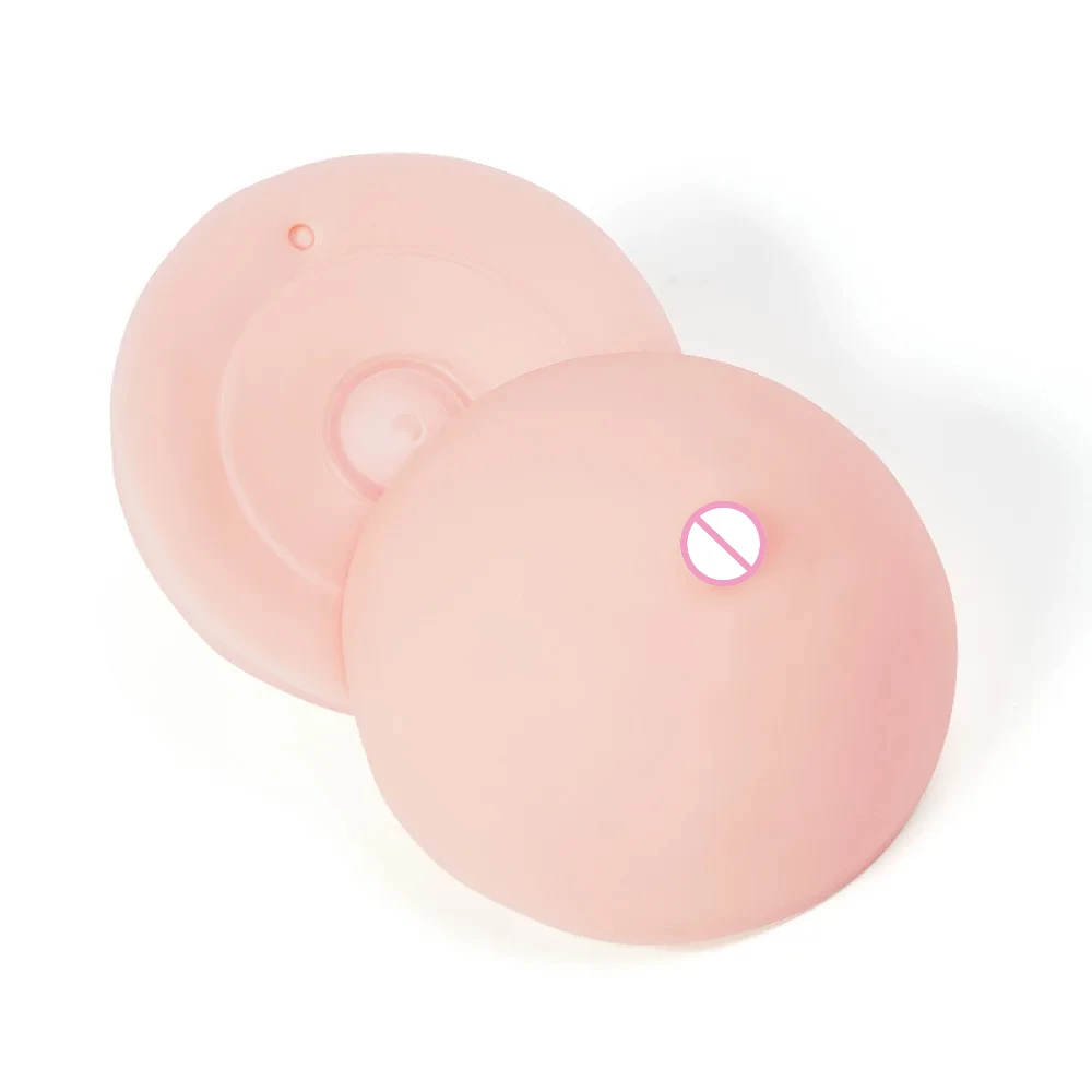 1/2Pcs Silicone 3D Simulation Breast Toy G Spot Stimulate Nipple Massage Masturbation Men Sex Toy Delay Ejaculation Sexy Adult
