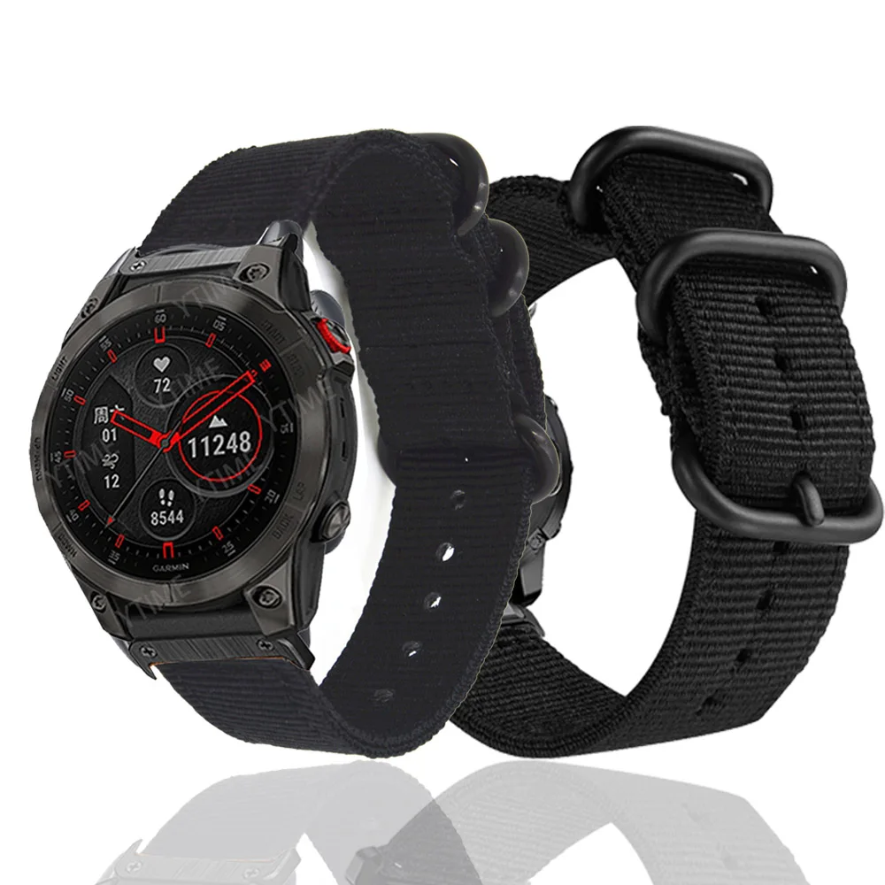 Per Garmin Descent Mk1 Mk2 Mk2I Strap 26Mm Nylon Quick Easy Fit Cinturino Smart Accessory Bracciale Per Garmin Enduro 2 Wristband