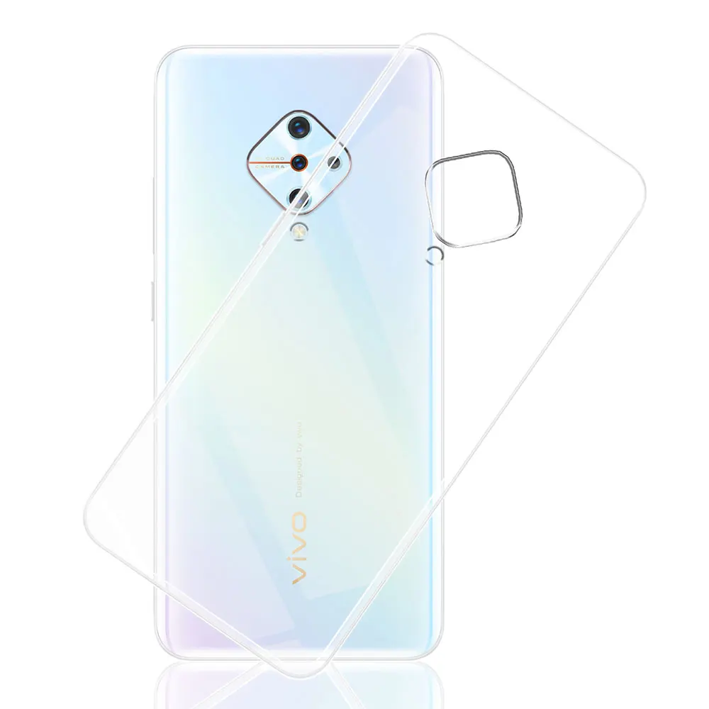 Clear Silicone Soft Case Back Cover with Bumper Protection