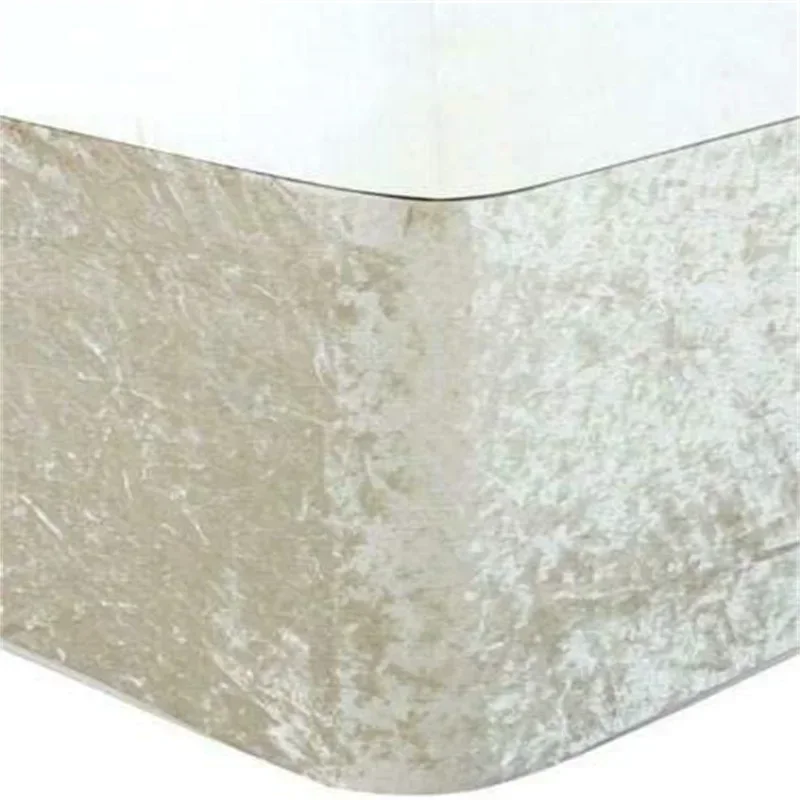 1 x extra tiefer, genialer Box-Federbezug aus Jersey-Strick und dehnbar, umwickelbarer 4-seitiger Bettrock, passend für Twin/Full/Queen/King-Bett