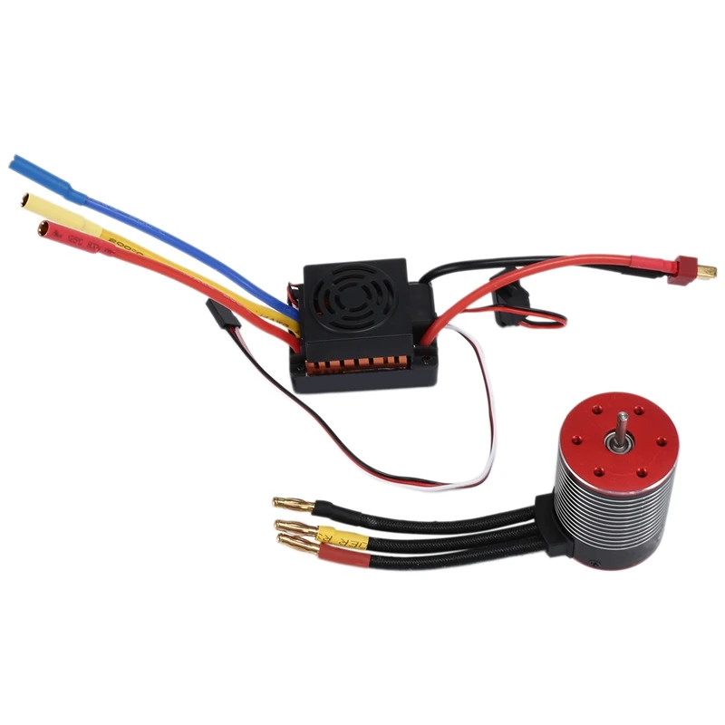 

3650 4500KV бесщеточный двигатель и 60A бесщеточный ESC водонепроницаемый для 1:10 1/10 RC грузовик модель лодки