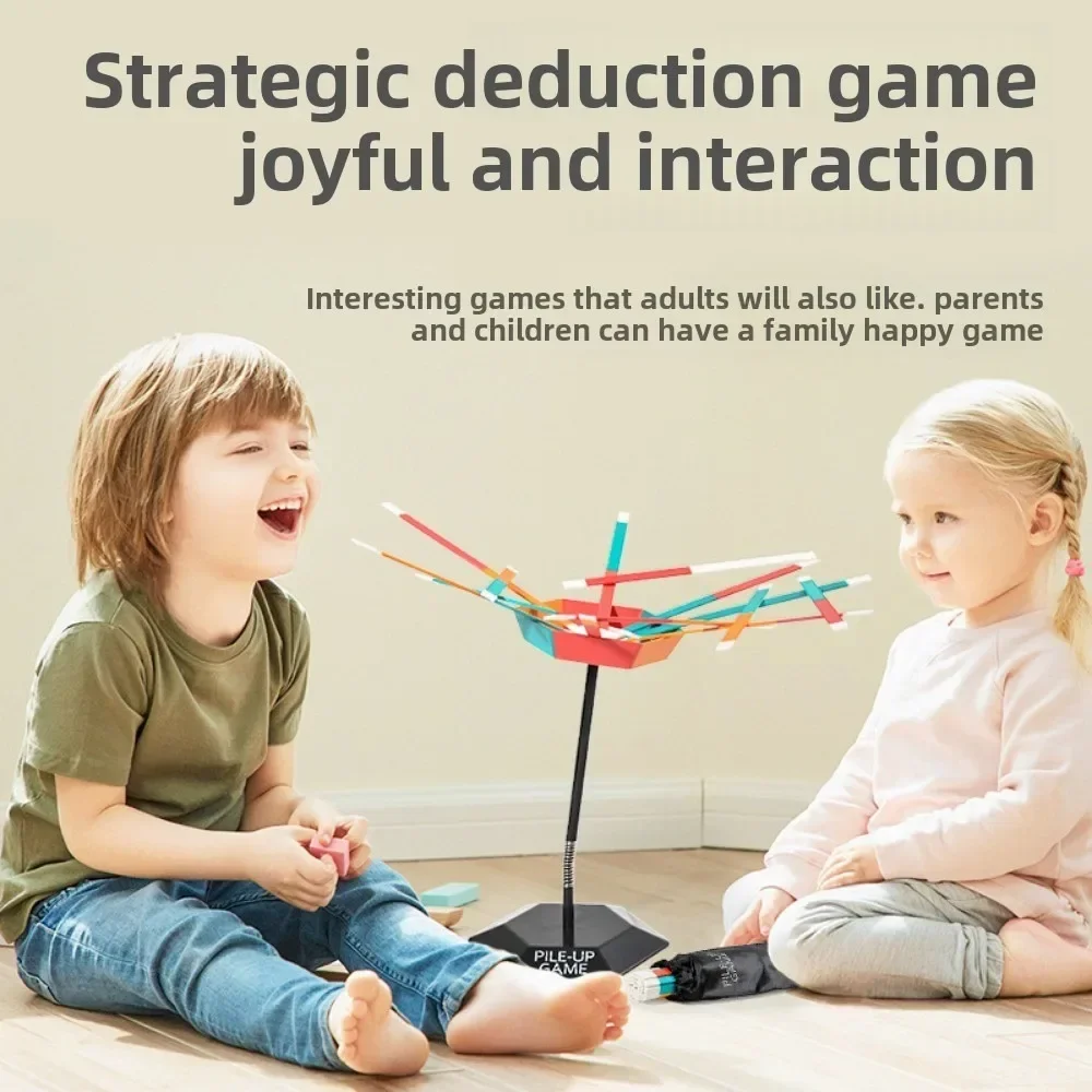 Sticks Stacking Board Game Parent Child Interactive Family Balance Focused Gathering Toys