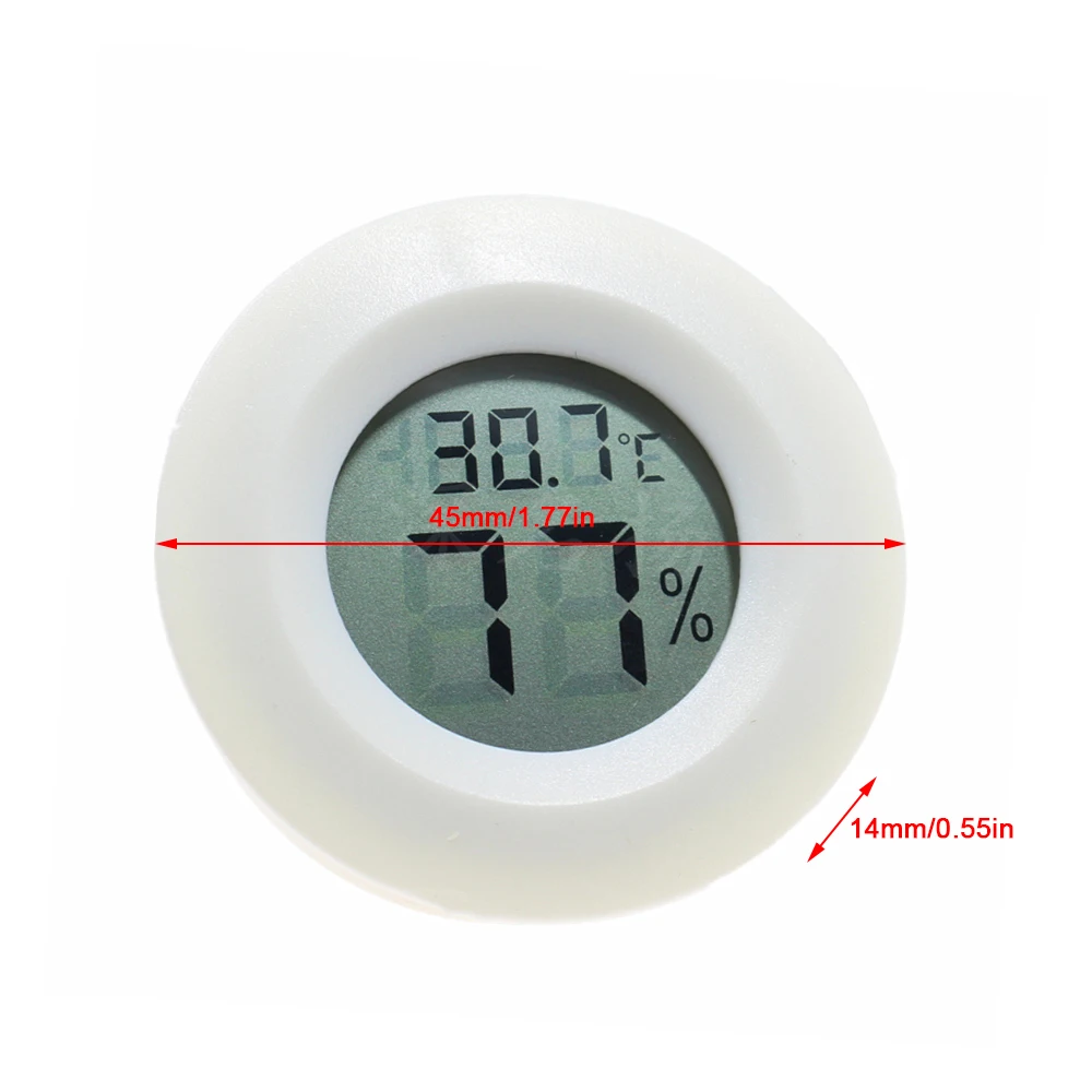 Reptile Thermometer Hygrometer with Double-Sided Tape Mini Reptile