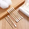 Double Ended Cotton Swabs Household Makeup Removal Ear Digging Hygiene Cleaning Cotton Swabs Disposable Round Head Cleaning 2
