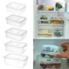 Picnic Snack Meal Storage Container Flip cover Bento Box Food Prep Lunch Box Dinnerware Camping Tableware for Kids School 3
