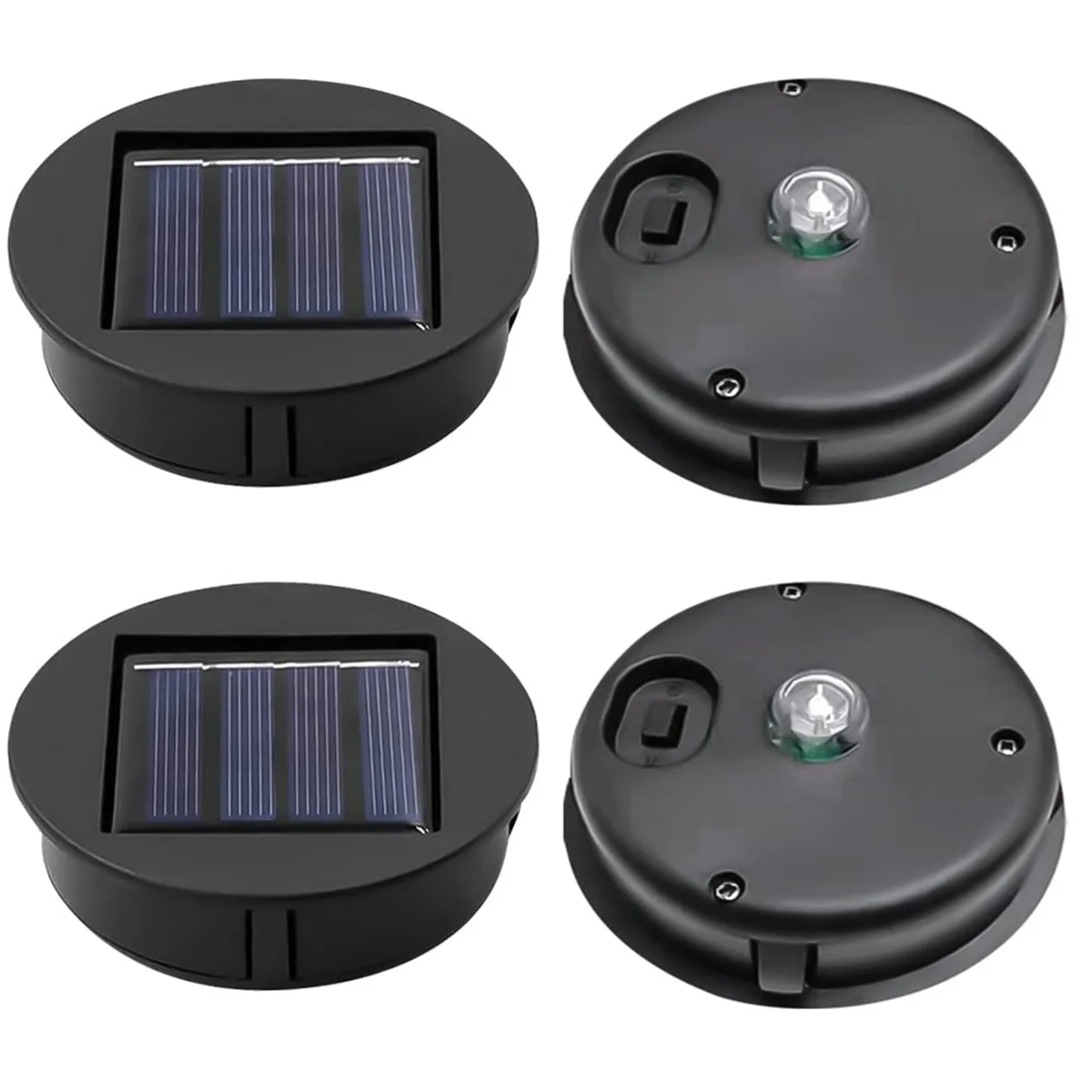 Solar Light Replacement Top Solar Panel Outdoor Hanging Lanterns Parts Waterproof Garden Lighting Accessories