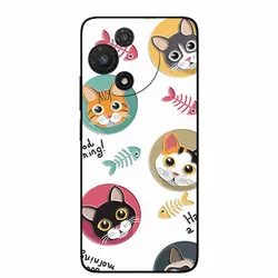 3D Cartoon Embossed Retro Silicone Case with Anime Bumper for -TCL 60 SE NXTpaper (1)