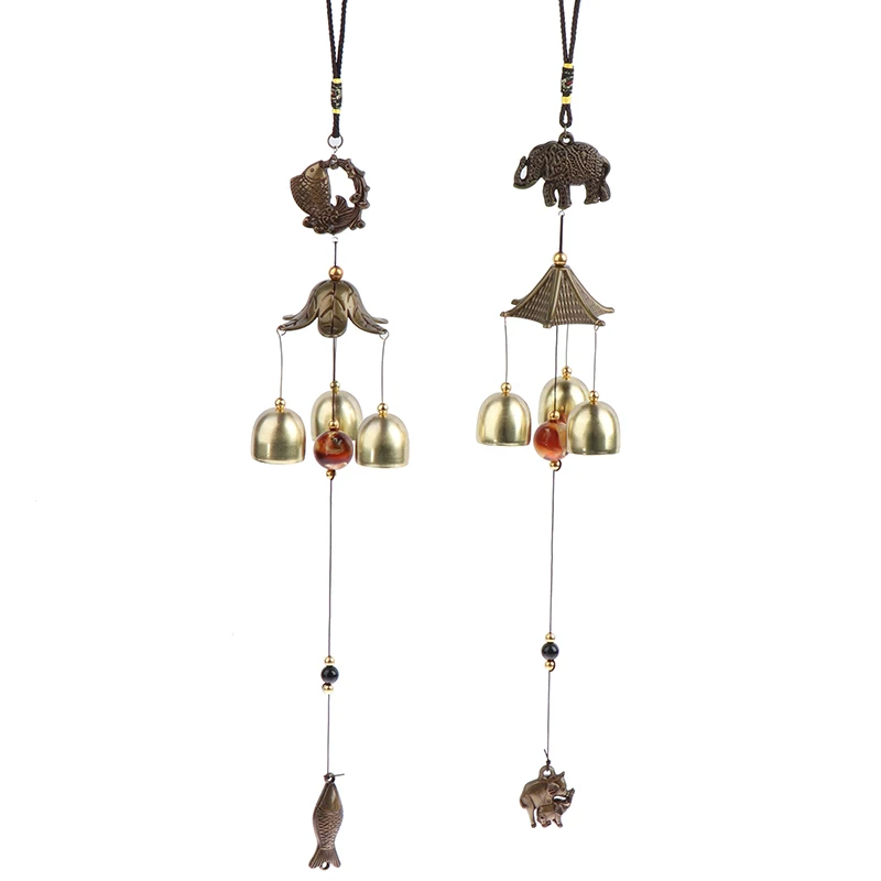Colgante De Campana Con Imán Cobre Decoración Artesanal Para , # 4 Hugo Colgante De Carillón De
