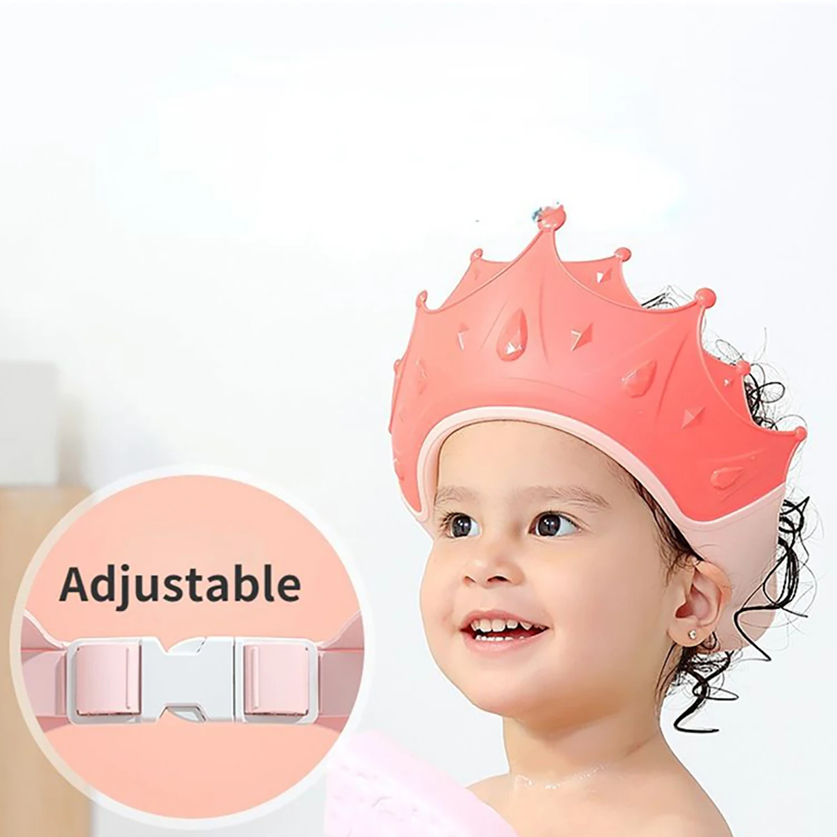 Children Baby Shower Cap Adjustable Shampoo Mother And Children hair wash hat shampoo shower cap