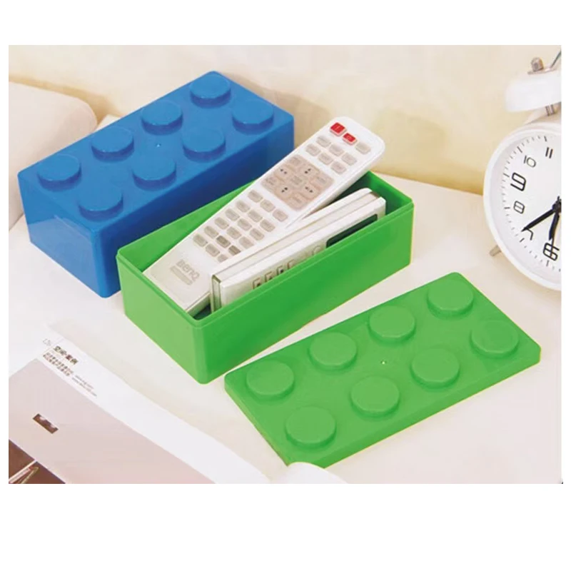 Building Blocks Storage Box Desktop Makeup Cosmetic Box Space Saving Office Storage Box for Jewelry Sundries Pen 2