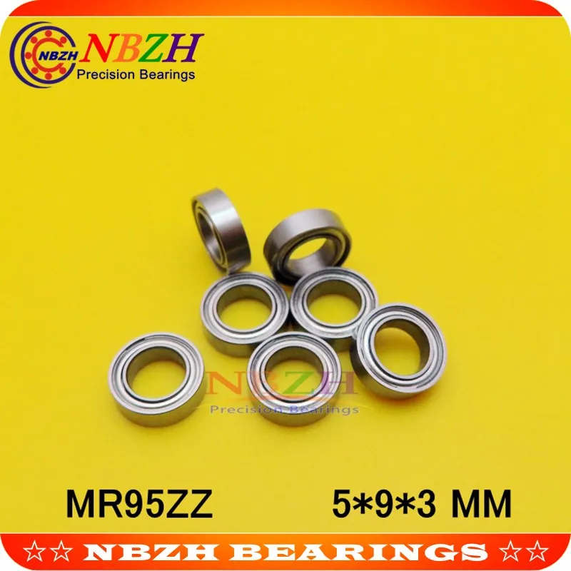 NBZH bearing 10 PCS MR95ZZ MR95-2RS SMR95ZZ SMR95-2RS ABEC-5 5X9X3 Mm Deep Groove Ball Bearings