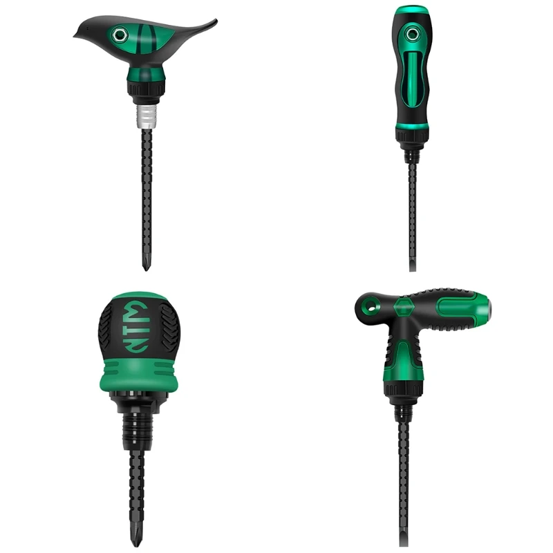 

Ratchet Screwdriver Flat/ for Cross for Head Dual Purpose Retractable Screwdrive