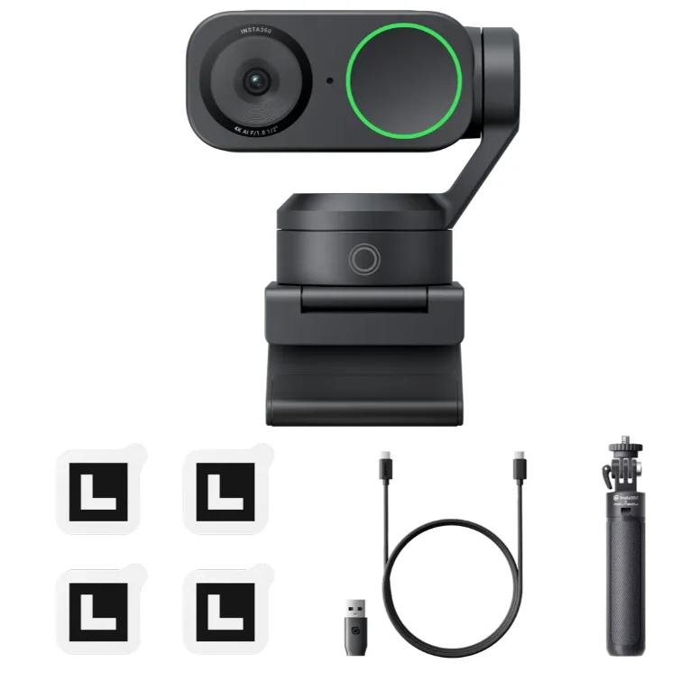 2 link2 Webカメラ,4k,aiトラッキング,ノイズキャンセリング