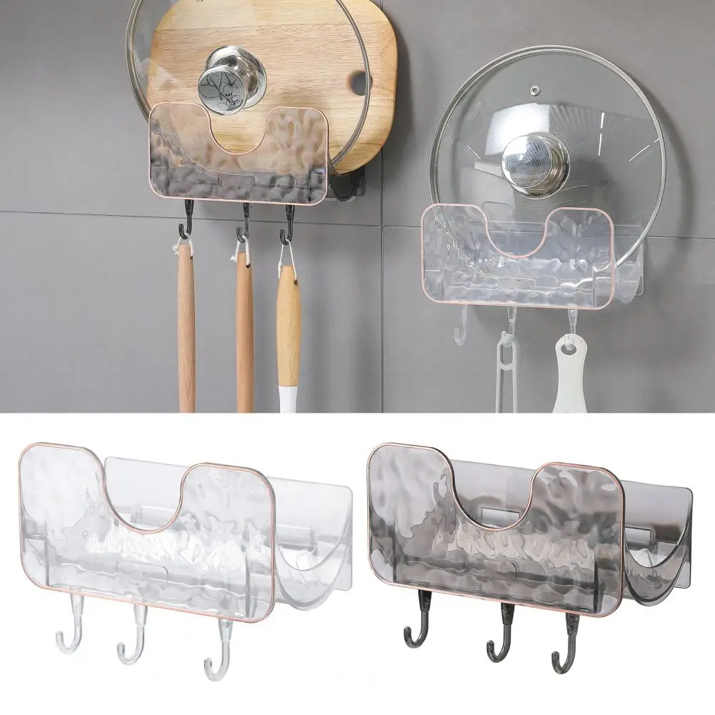 

Модный кухонный декоративный аксессуар, Компактный настенный кухонный Органайзер со съемными крючками для разделочной доски крышки кастрюли