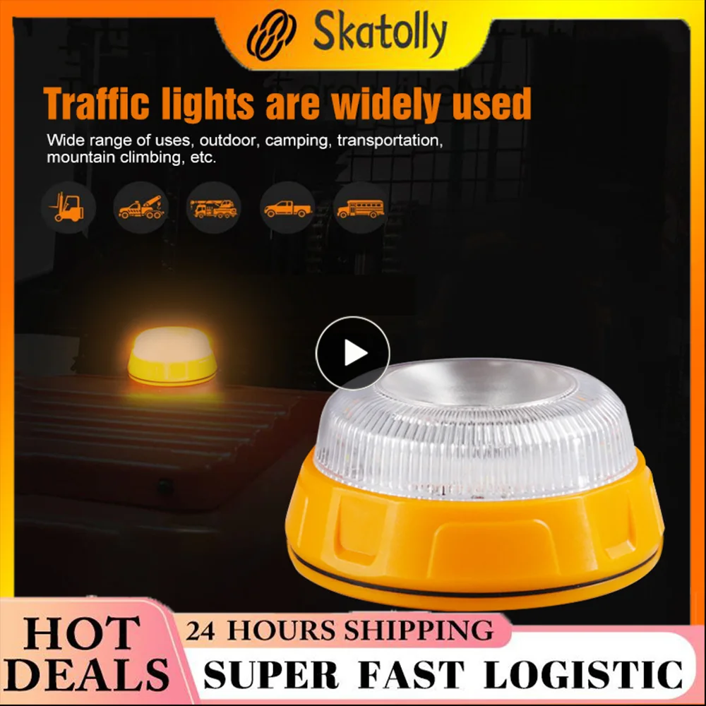 

Emergency Light V16 Homologated Dgt LED Flashlight Magnetic Induction Strobe Light Road Accident Lamp Beacon Safety Accessory