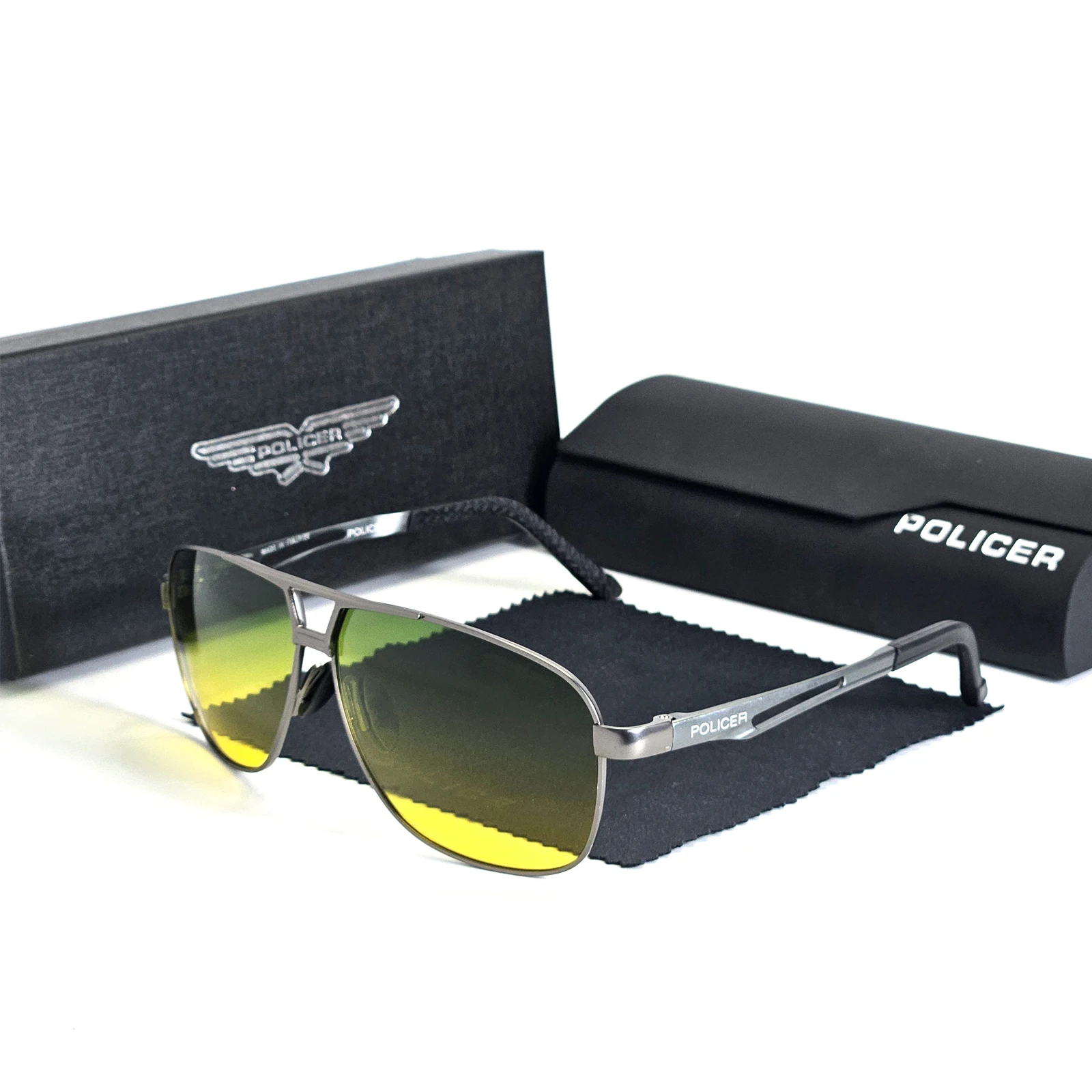 Luxury brands Policer Sunglasses for Men Polarized Sun Glasses Travel Eyewears Classic Pilot Goggle with UV 400 Protection - Image 4