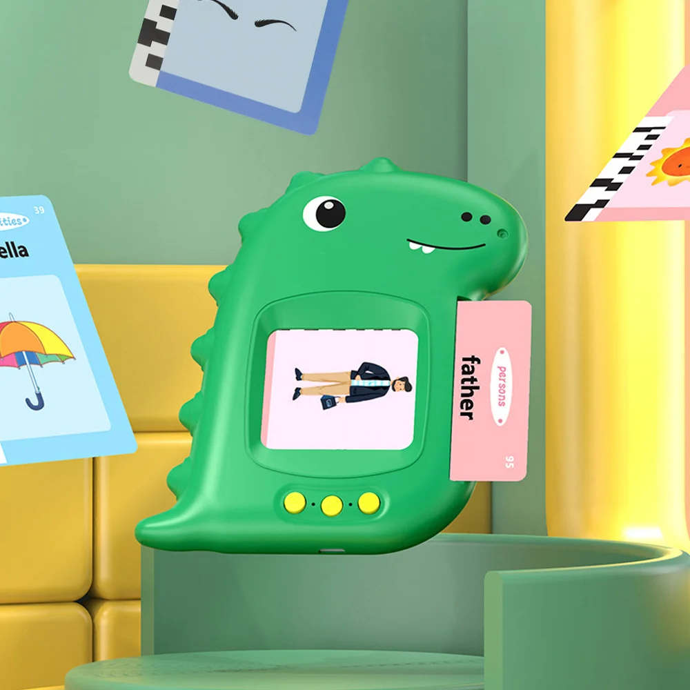 Early Education Flash Card Learning Toys Talking Flashcards for Kids Preschool English Electronic Audio Book Machine Gift 5