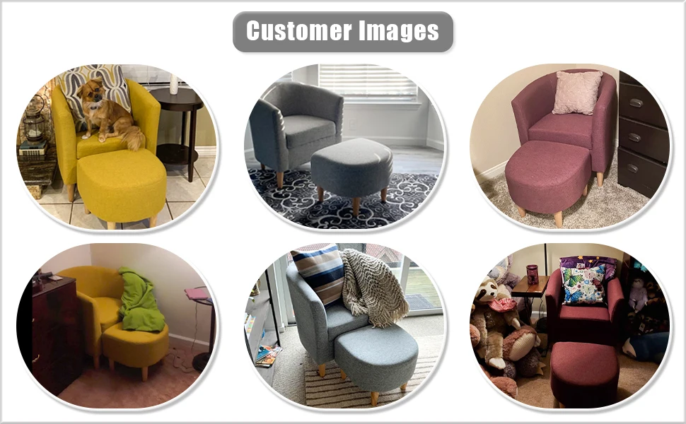 DAZONE accent chair with ottoman living room chairs