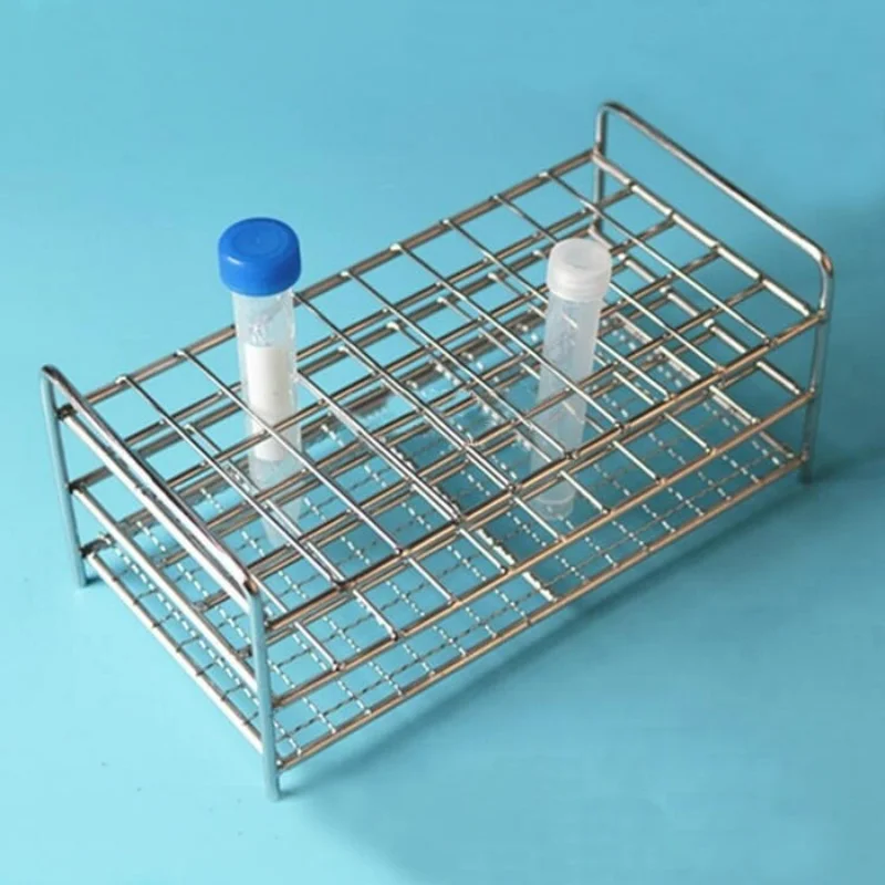 

1Pcs Stainless Steel 40 Holes Or 50 Holes Wire Test Tube Rack Centritube Tube Holder For 13/16/17/19/21/26/30/32mm Test Tube