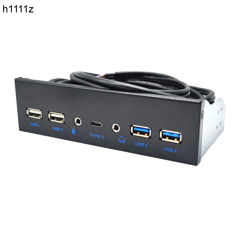 USB 3.0 Front Panel for PC USB 3.1 Type C + 2x USB3.0 + 2x USB2.0 Hub