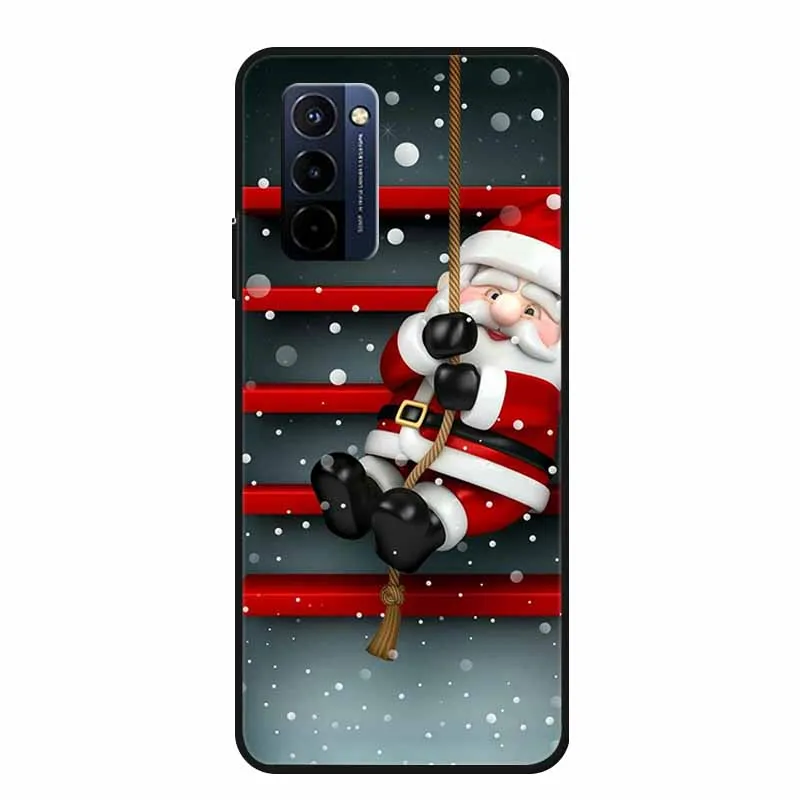 Festive Holiday-Themed Soft TPU Silicone Phone Cover