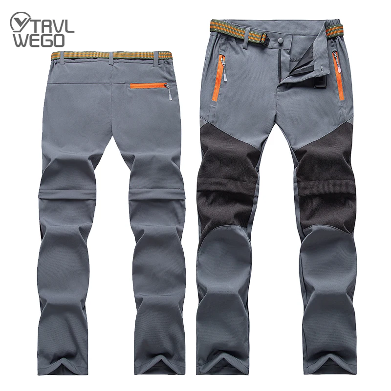 TRVLWEGO Hiking Pants Summer Boy&rsquo;s Convertible Lightweight Quick Dry Zip Off Kids Youth Outdoor UPF 50+ Casual Cargo Trousers hiking pants