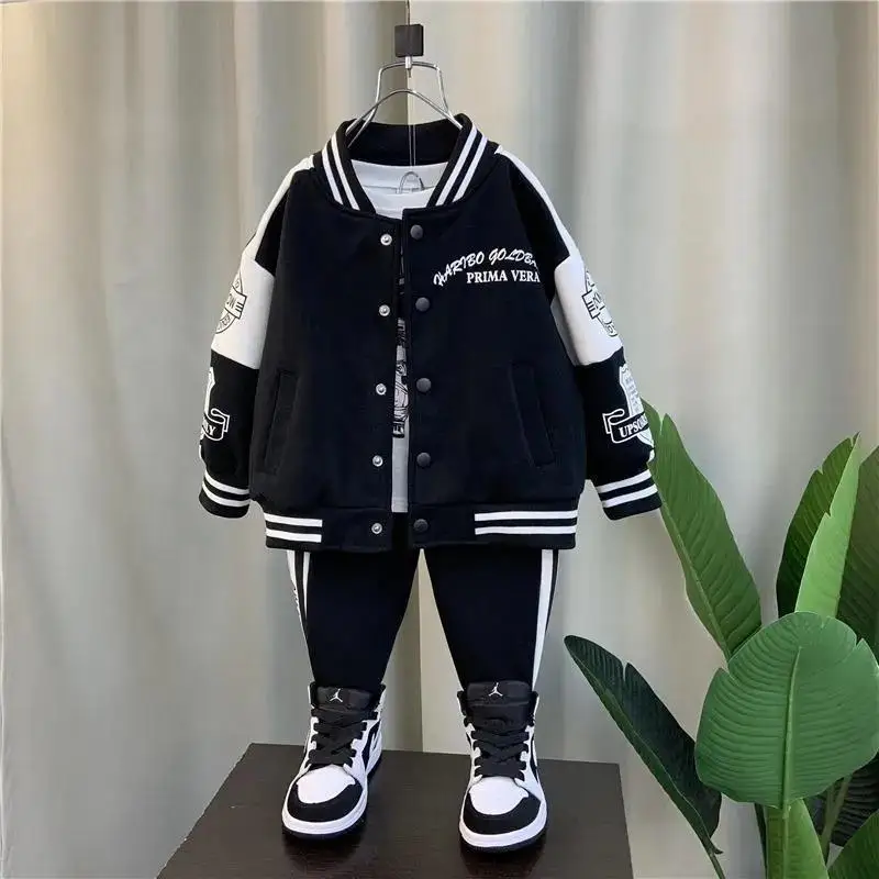 

Kids Clothes Sport Suits 2024 Spring Autumn Toddler Boys Clothes T-shirt+Pants Outfits Children Clothing For Boys Set 2-8 Year