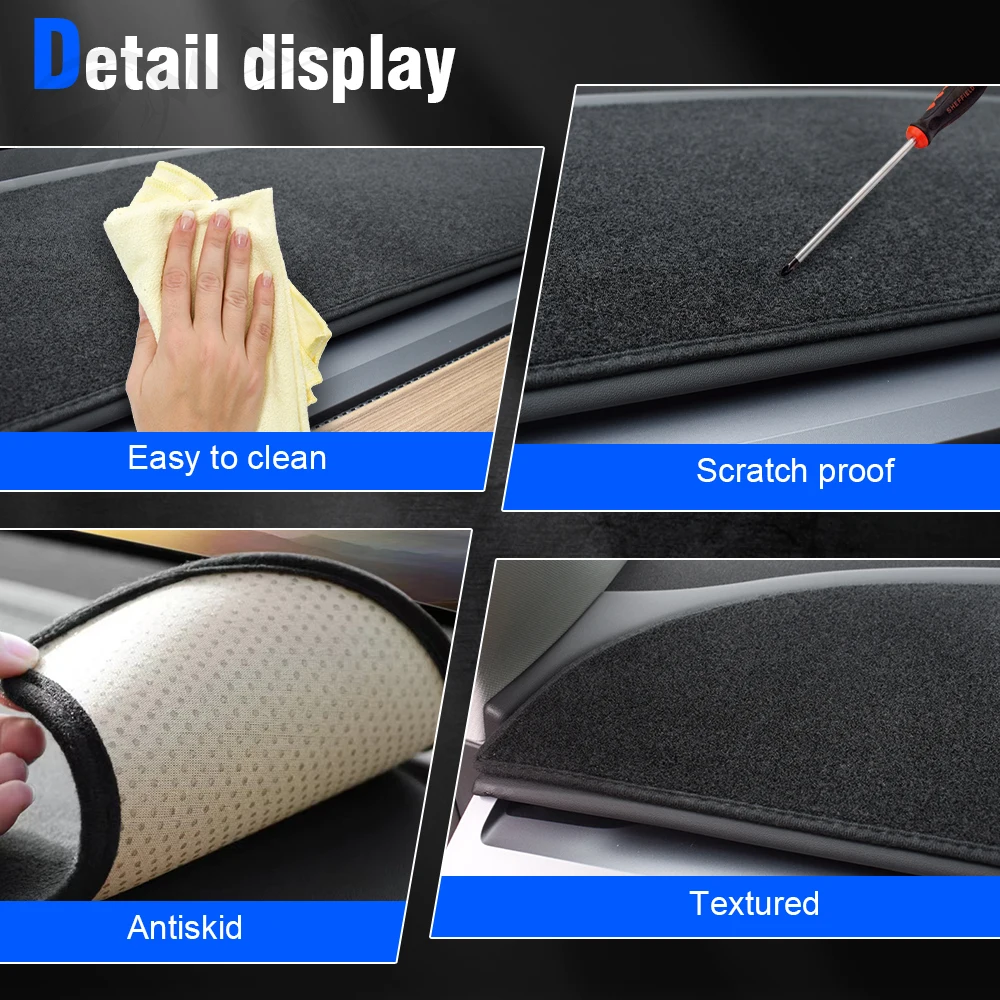 For Tesla Model Y Model 3 Dashboard Cover Nonslip Car Dash Board