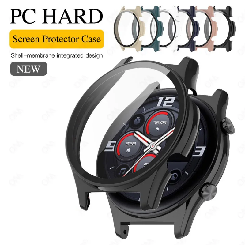 

Case for Huawei Honor Watch GS3 GS 3 Anti-scratch Protection Cover With Tempered Glass Case Accessories PC Hard Screen Protector