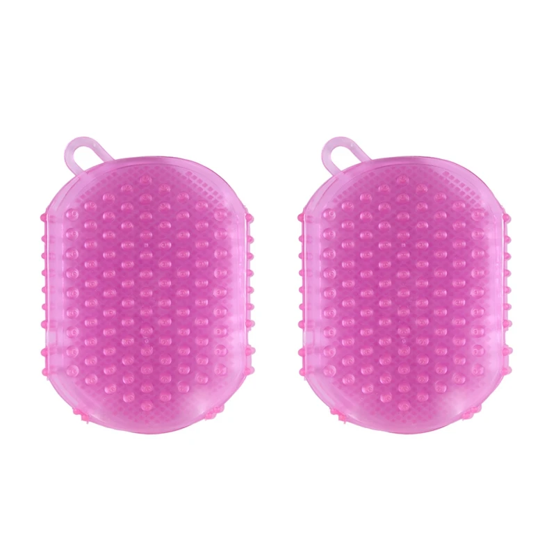 

2X Anti Cellulite Body Massager Silicon Exfoliator Brush Glove Scrub Bath/Shower