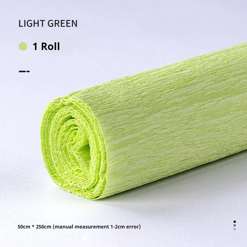 Vibrant Handmade Crepe Paper Roll for DIY Crafts & Decor - 250x50cm