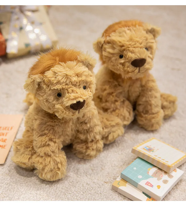 25cm Super Cute Jungle Lion Plush Toy Movie Stuffed Animals Cartoon Lion Doll Toys for Kids Room Decor Girls Boys Birthday Gifts