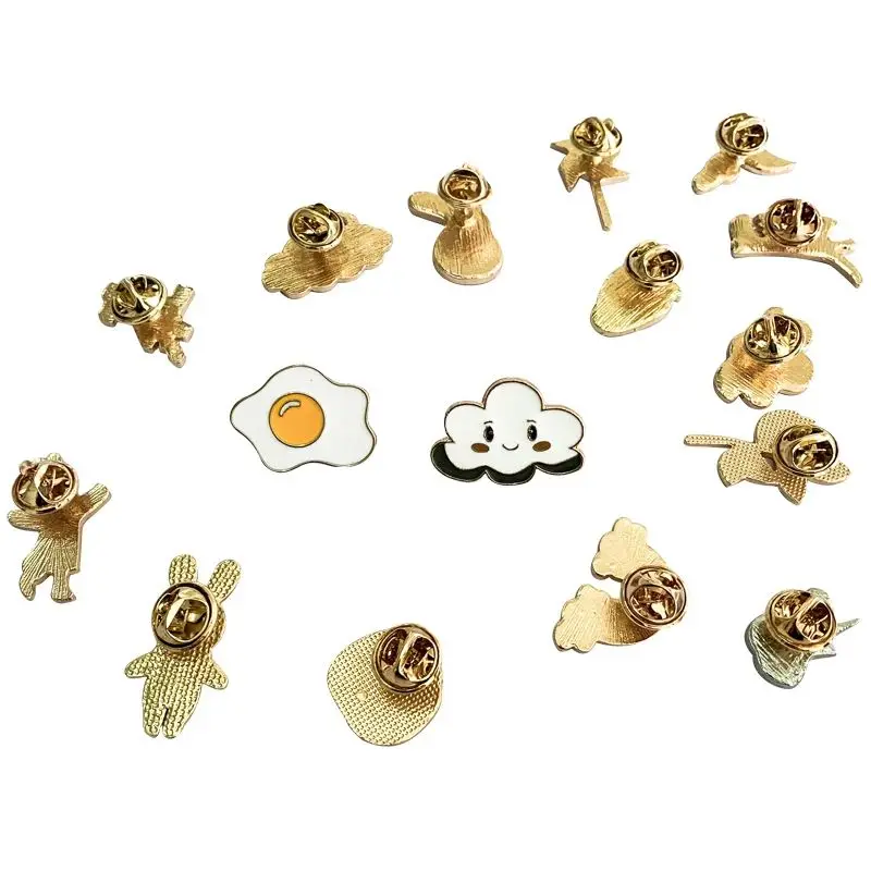 10-100PCS Enamel Badges Diversity Random Badges Personalized Metal Pins For Backpack Clothes Bag Hat Decor Jewelry Accessories
