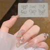 1Pcs Baroque White Horse 3D Acrylic Nail Mold 4*2CM Silicone Stamping Plates DIY Retro Style Resin Mold for Jewelry Making Decor 6